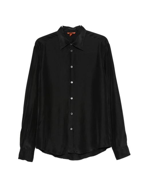 Barena Black Maridola Button-Up Shirt for men