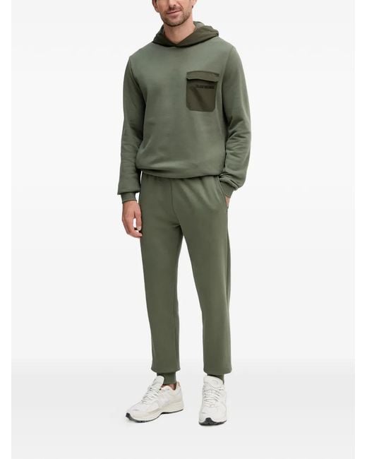 Colmar Green Patch-Pocket Track Pants for men