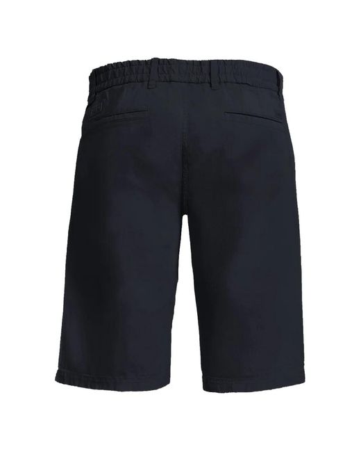 Boss Blue Drawstring Bermuda Shorts for men
