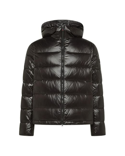 Peuterey Black Doudoune Matelassée Honova À Capuche for men