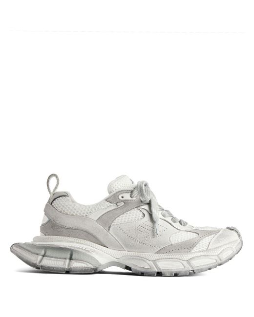 Balenciaga White Grey 3xl Panelled Sneakers for men