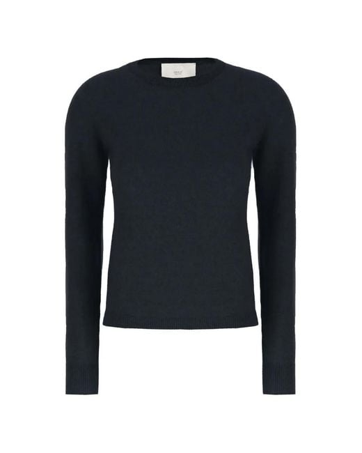 Vanisé Blue Cashmere Crew-Neck Sweater