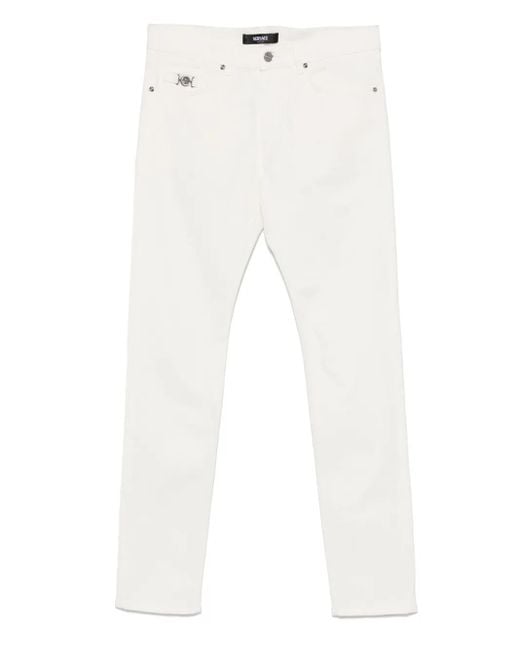 Versace White Medusa Biggie Jeans for men