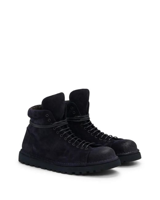 Marsèll Blue Pallottola Suede Boots for men