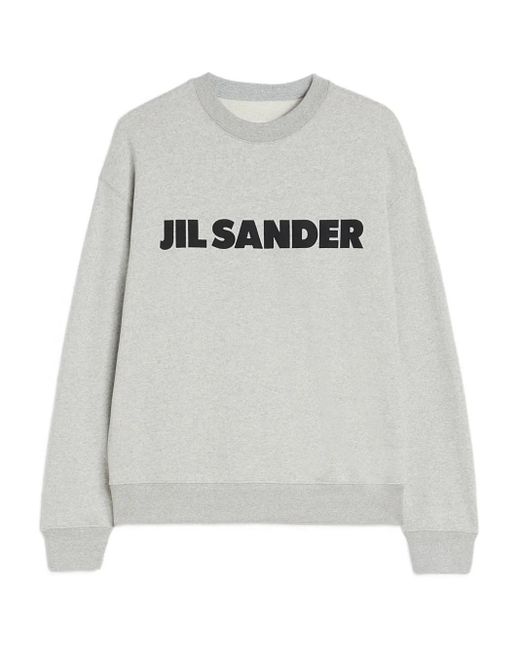 Jil Sander ロゴ スウェットシャツ Gray