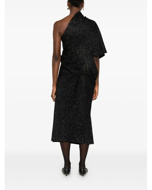 The Row Black Dorota Midi Dress
