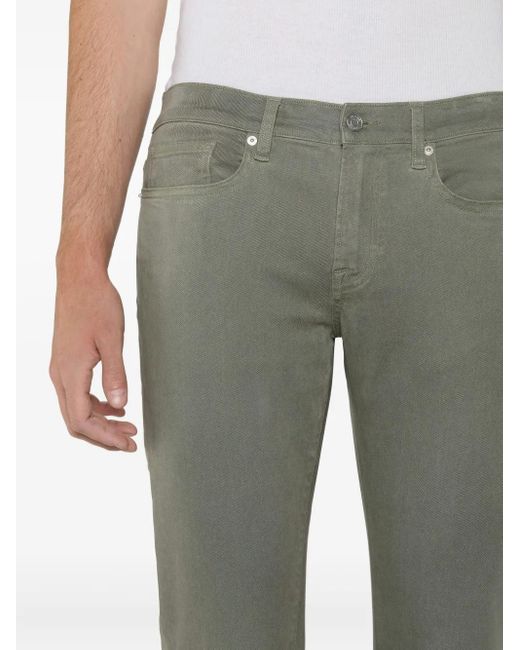 FRAME Green Five-Pocket Jeans for men