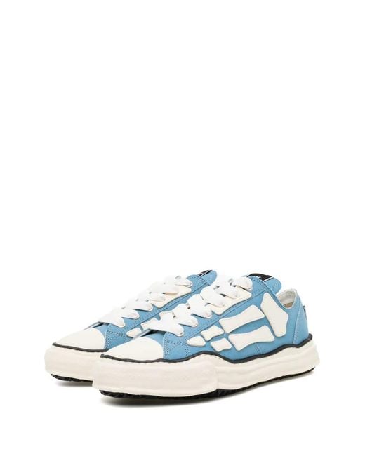 Amiri Blue X Maison Mihara Yasuhiro Bones Sneakers for men