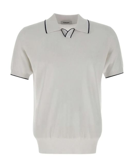 メンズ Kangra Contrasting-trim Polo Shirt Gray