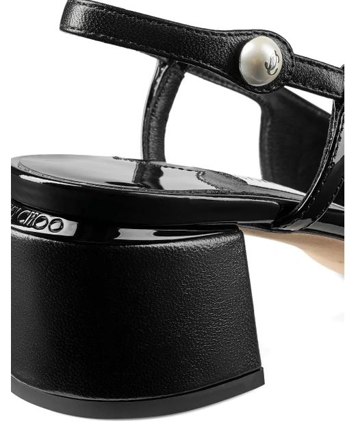 Pumps Elisa Con Cinturino Posteriore 45Mm di Jimmy Choo in Black