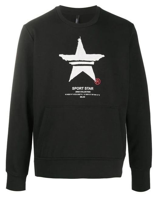 Neil Barrett Black Graphic-Print Sweatshirt for men