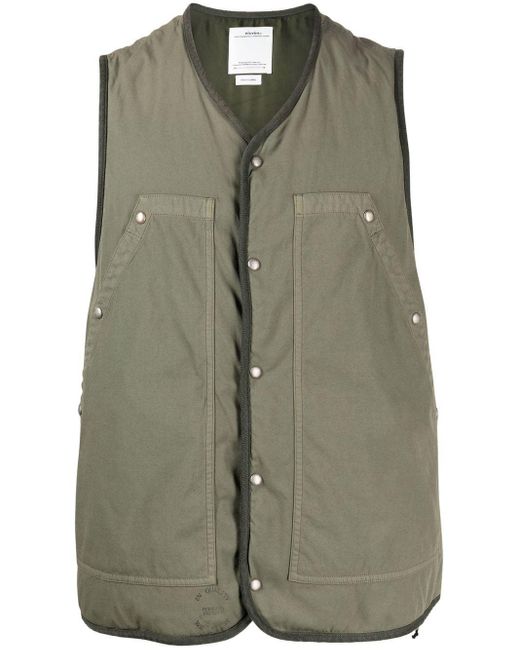 Visvim Green Covey Down Vest for men