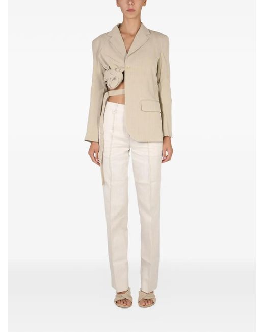 Jacquemus Natural Baccala Knotted Jacket