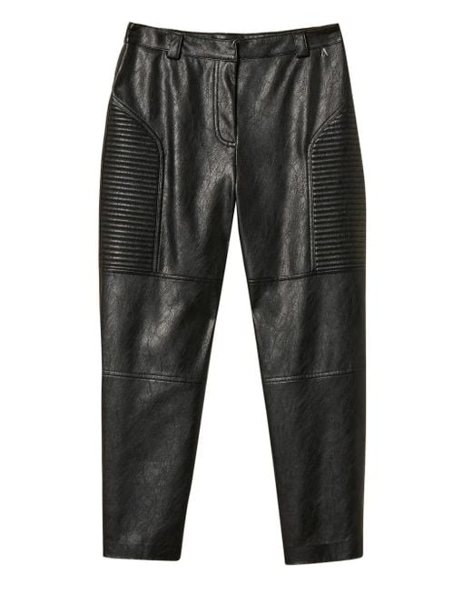 Twinset Gray Padded Stitching Trousers