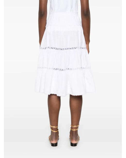 Ermanno Scervino レースディテール スカート White