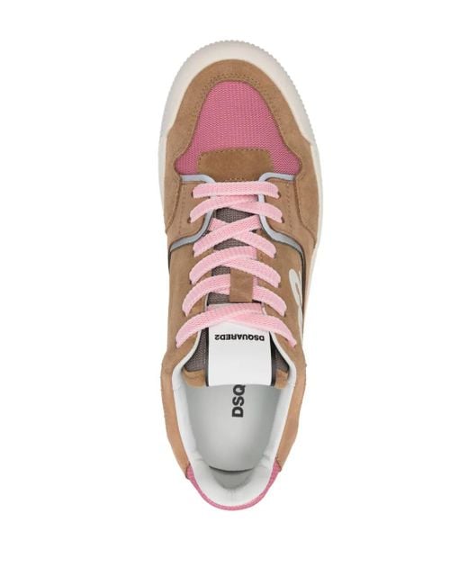 Zapatillas con tiras autoadherente DSquared² de color Pink