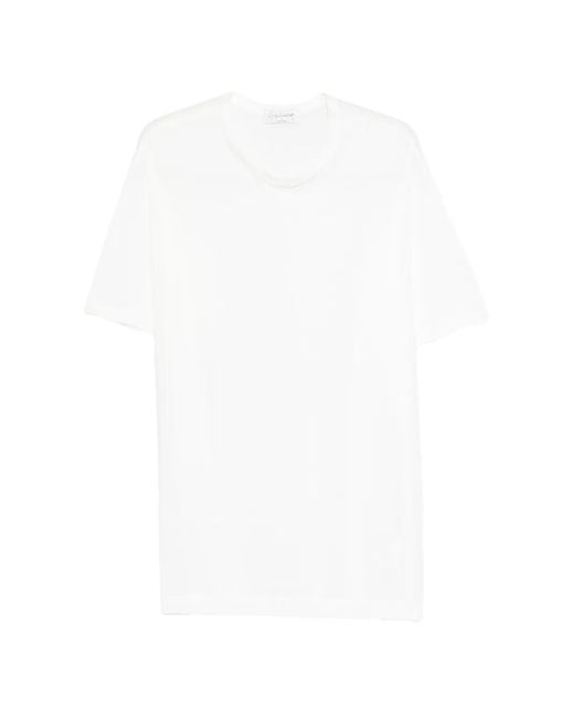Yohji Yamamoto White Cotton T-Shirt for men