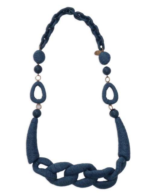 Weekend by Maxmara Blue Teismo Chain Necklace