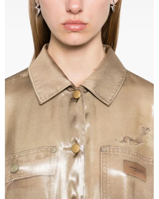 Alexander Wang Natural Trompe L'Oeil-Print Shirt