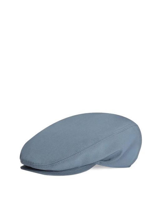 Dolce & Gabbana Blue Logo-Embroidered Peaked Beret for men