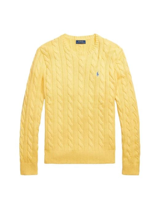 Polo Ralph Lauren Yellow Cable-Knit Sweater for men