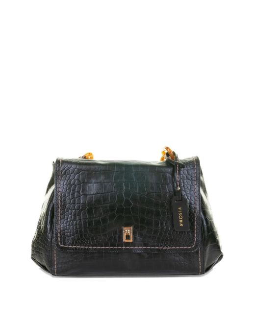 VISONA Black Chain Shoulder Bag