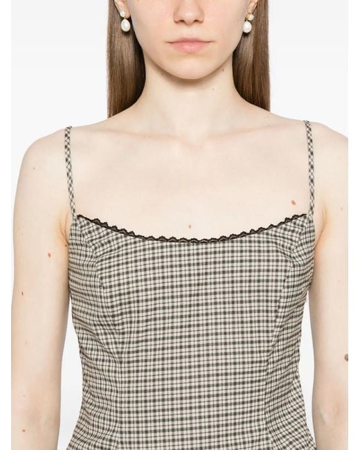 Top Genevieve Reformation de color Gray