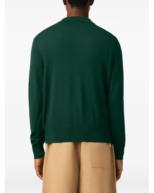 AMI Green Wool Polo for men