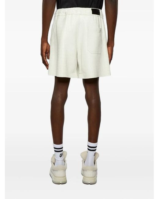 メンズ Amiri レザー ショートパンツ White