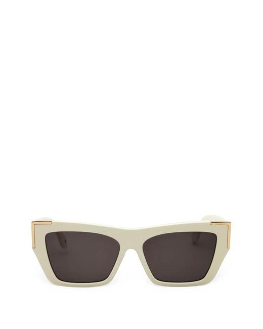 Palm Angels Gray Hollywood Rectangle-Frame Sunglasses