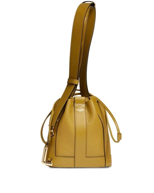 Lancel Metallic Small Elles Bucket Bag