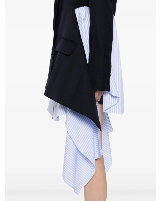 Monse Black Cascade Slashed-Tail Jacket