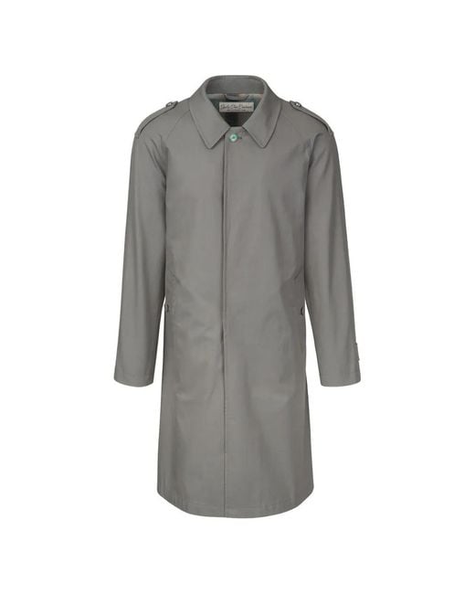 God's True Cashmere Gray Gemstone-Embellished Cashmere Coat