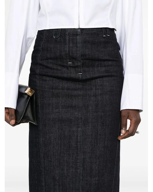 Jacquemus Blue Long Skirt Le Jupe De-Nîmes With Slit