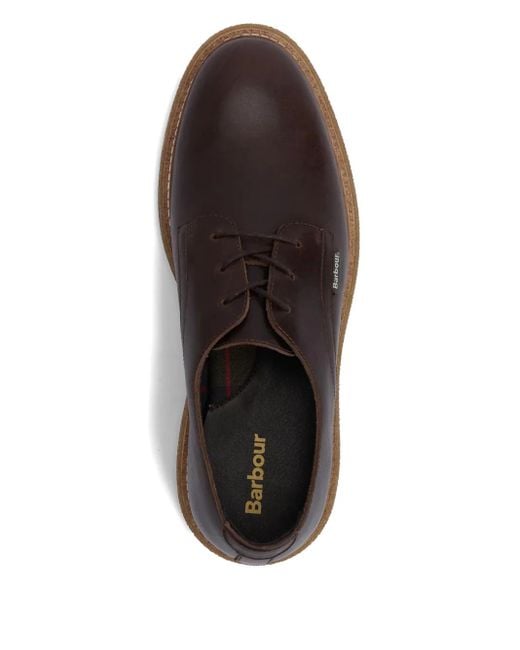 メンズ Barbour Harefield ダービーシューズ Brown