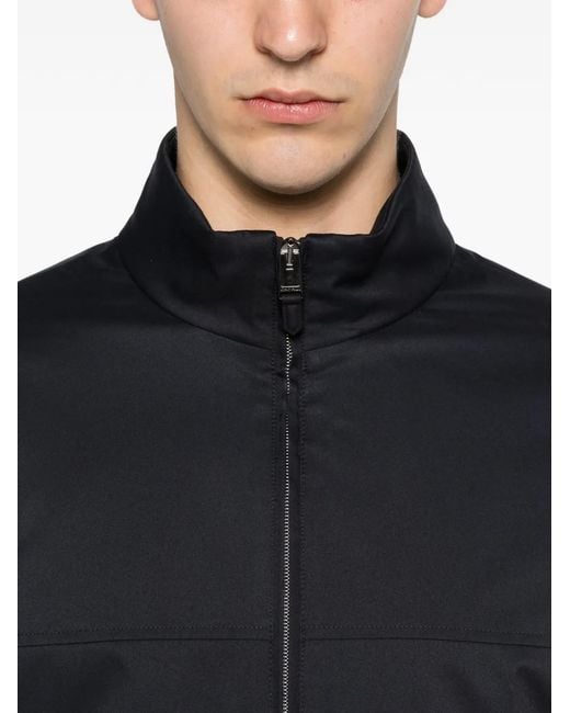 Canali Blue Zip-Up Pocket Jacket for men