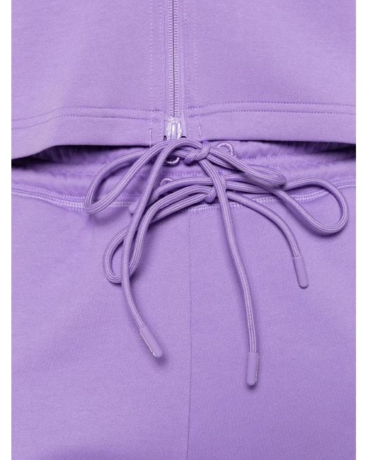Adidas By Stella McCartney Purple Drawstring-Fastening Track Pants