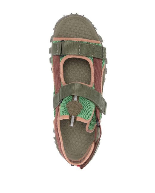 Moncler Green Trailgrip Vela Sandals for men