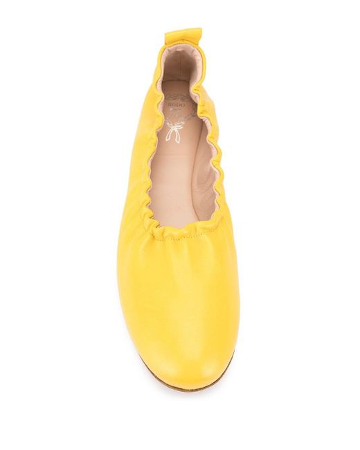 yellow ballet pumps