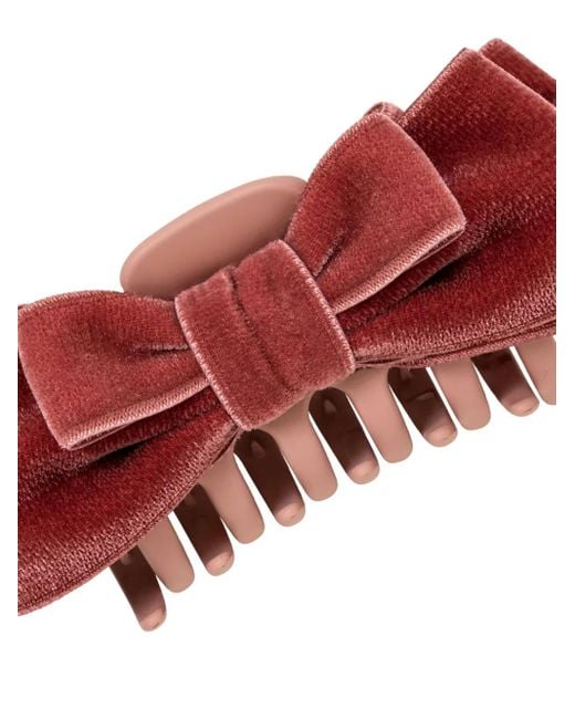 Jennifer Behr Red Matilda Bow Jaw Clip