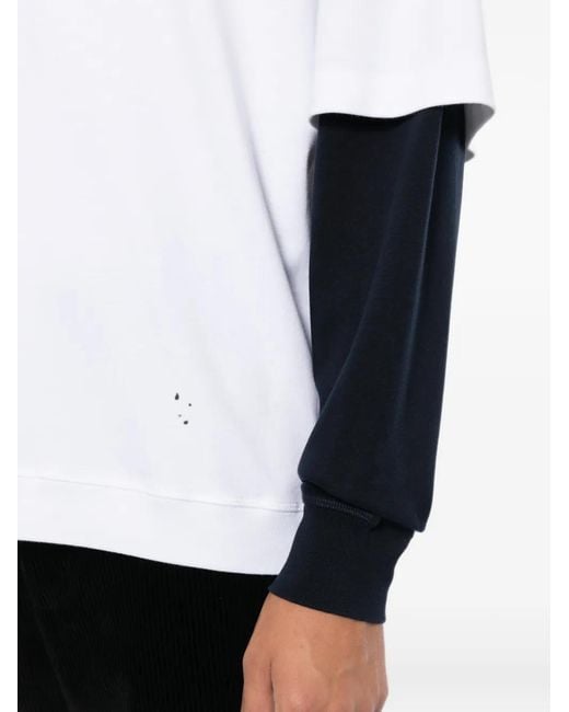 DARKPARK White Layered-Sleeve T-Shirt for men