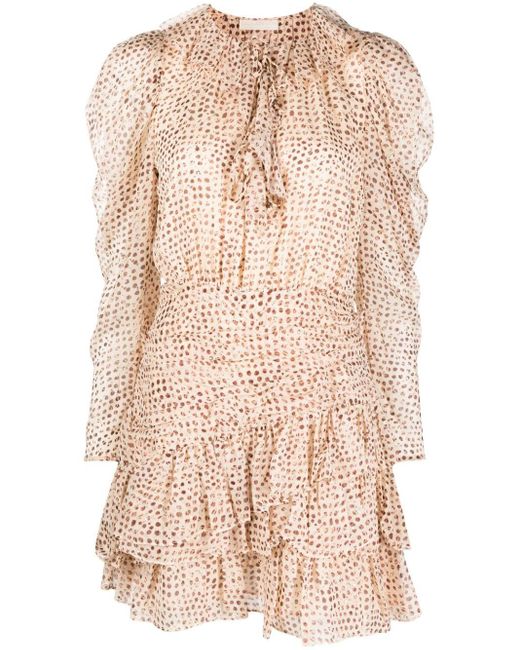 Ulla Johnson Silk Cecily Leopard Ikat-print Dress | Lyst Australia