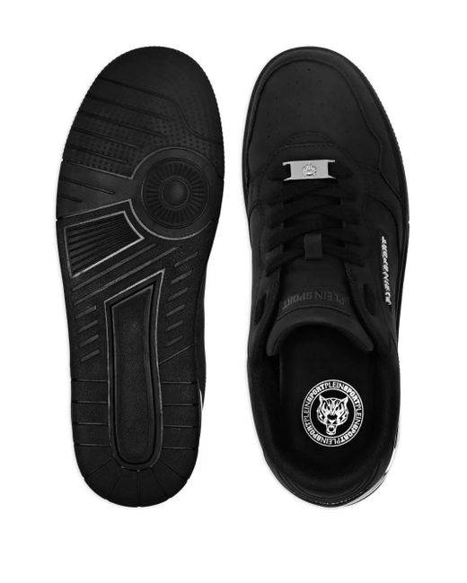 Philipp Plein Black Suede Sneakers
