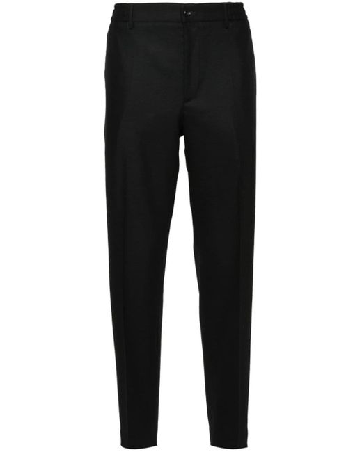Pantalones ajustados con pinzas Tagliatore de hombre de color Black