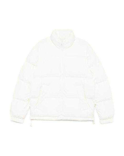 Sandro White Quilted Puffer Jacket for men