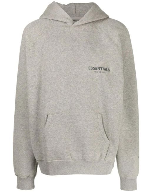 Fear Of God Hoodie Met Logoprint in het Gray voor heren