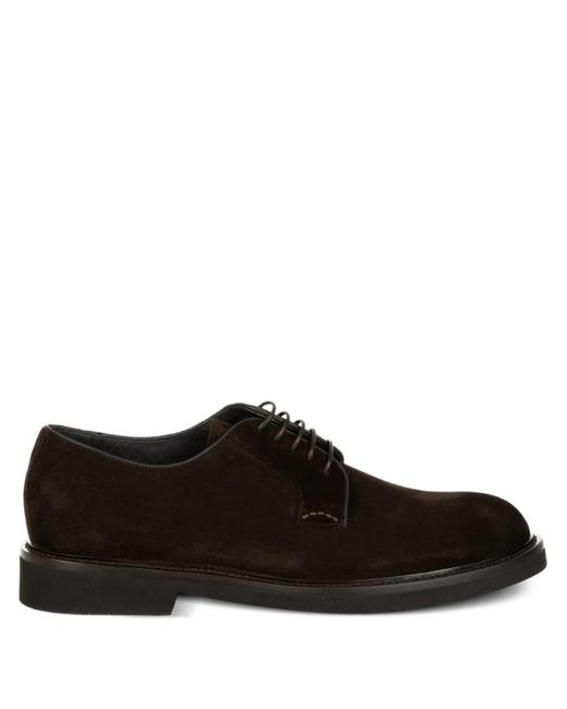 Neil Barrett Brown Lace-Up Suede Derby Shoes for men