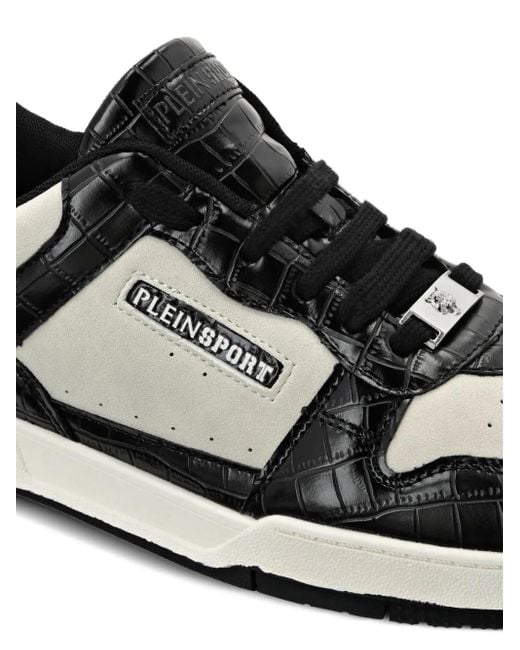 Baskets À Effet Peau De Crocodile Philipp Plein en coloris Black