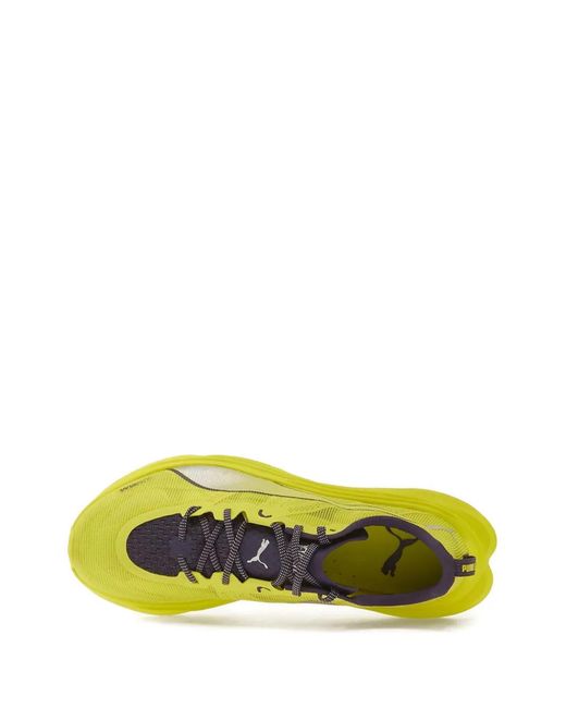 PUMA Yellow Deviate Nitroelite Trail Sneakers for men