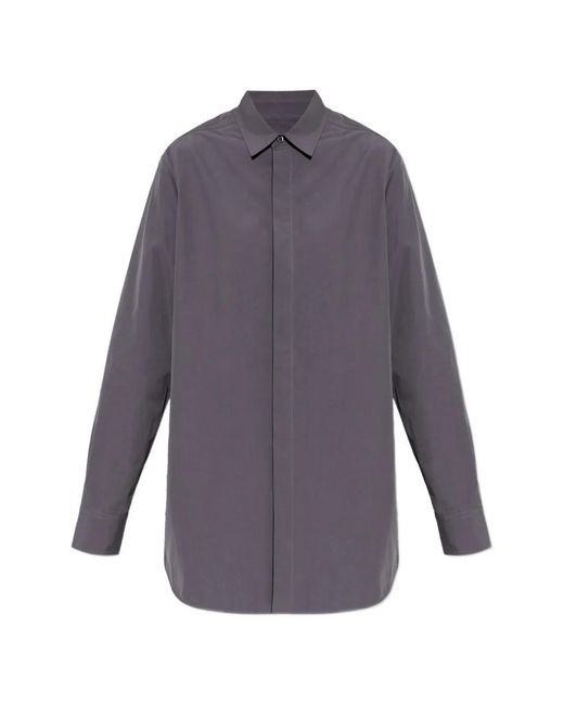 Jil Sander Purple Notched Back Shirt for men